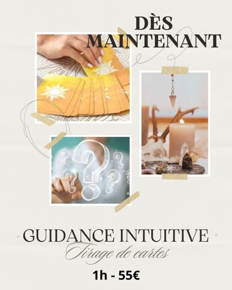 Guidance intuitive - tirage cartes